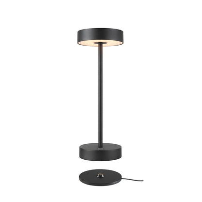 VINOLINA, Tischleuchte, Akku, IP54, 2700/3000 K, TOUCH, schwarz