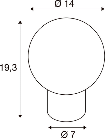 LITTLE SUN, Tischleuchte, G9, IP20, kupfer