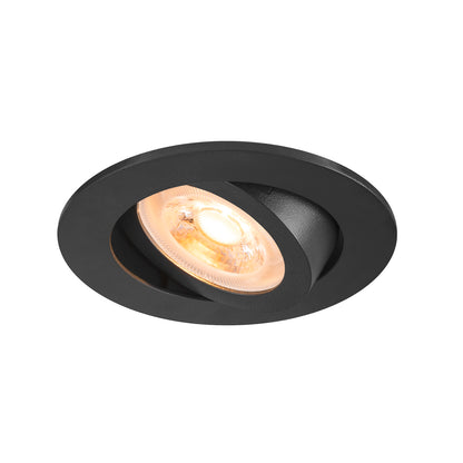 NEW TRIA® 68, Deckeneinbauleuchte, rund, max. 10 W GU10, schwarz