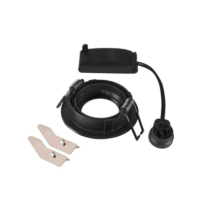 NEW TRIA® 68, Deckeneinbauleuchte, rund, max. 10 W GU10, schwarz