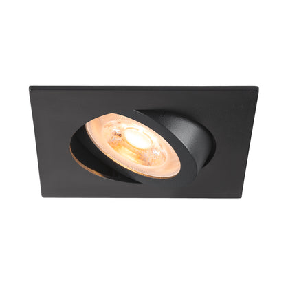 NEW TRIA® 68, Deckeneinbauleuchte, quadratisch, max. 10 W GU10, schwarz