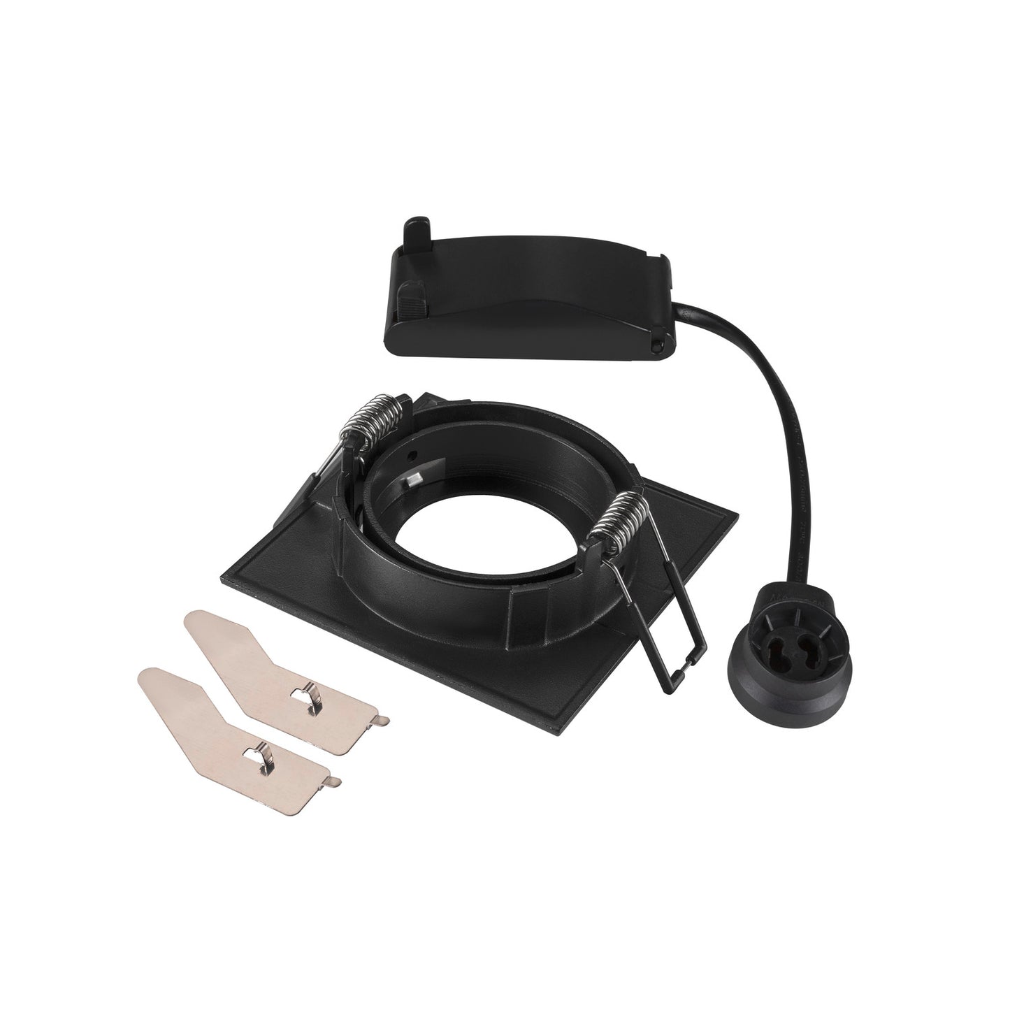 NEW TRIA® 68, Deckeneinbauleuchte, quadratisch, max. 10 W GU10, schwarz
