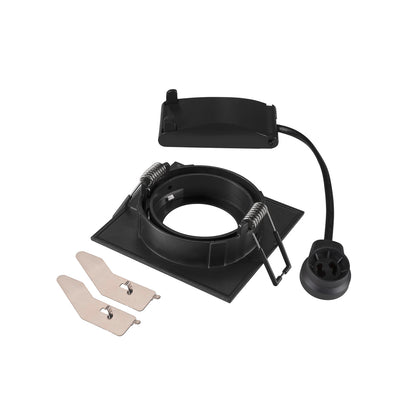 NEW TRIA® 68, Deckeneinbauleuchte, quadratisch, max. 10 W GU10, schwarz