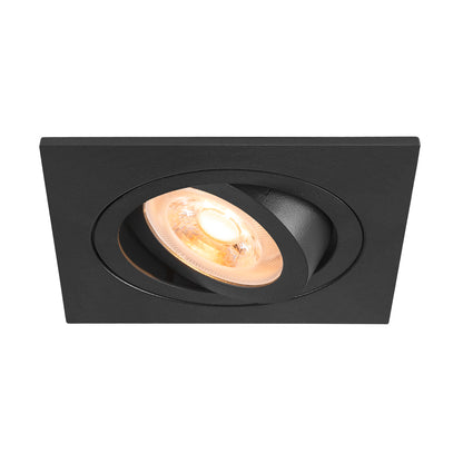 NEW TRIA® 75, Deckeneinbauleuchte, quadratisch, max. 10 W GU10, schwarz