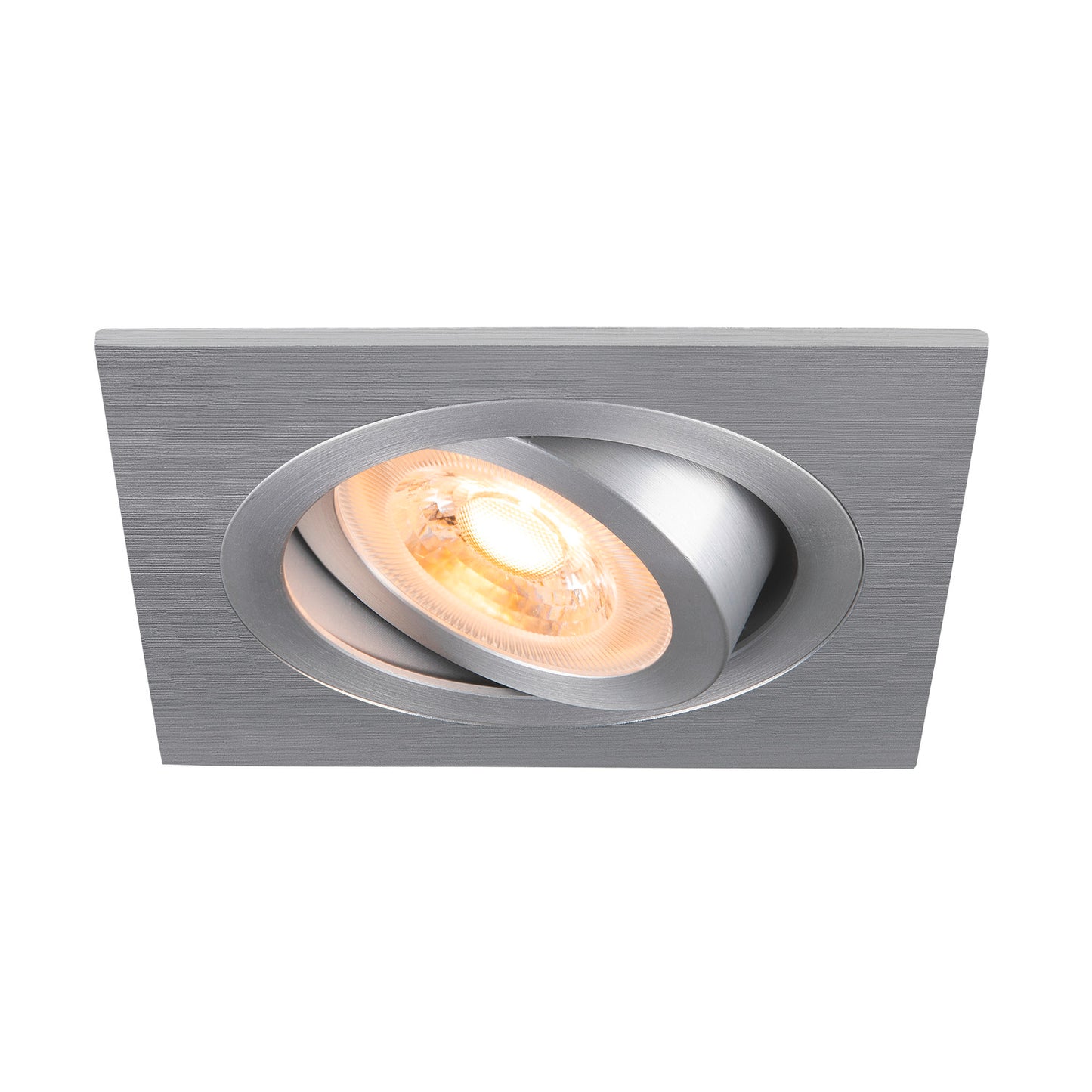 NEW TRIA® 75, Deckeneinbauleuchte, quadratisch, max. 10 W GU10, aluminium