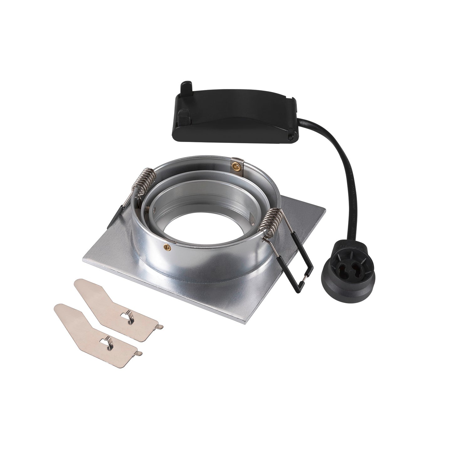 NEW TRIA® 75, Deckeneinbauleuchte, quadratisch, max. 10 W GU10, aluminium