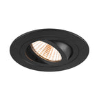 NEW TRIA® 75, Deckeneinbauleuchte, 2700 K, 38°, IP 20, rund, schwarz