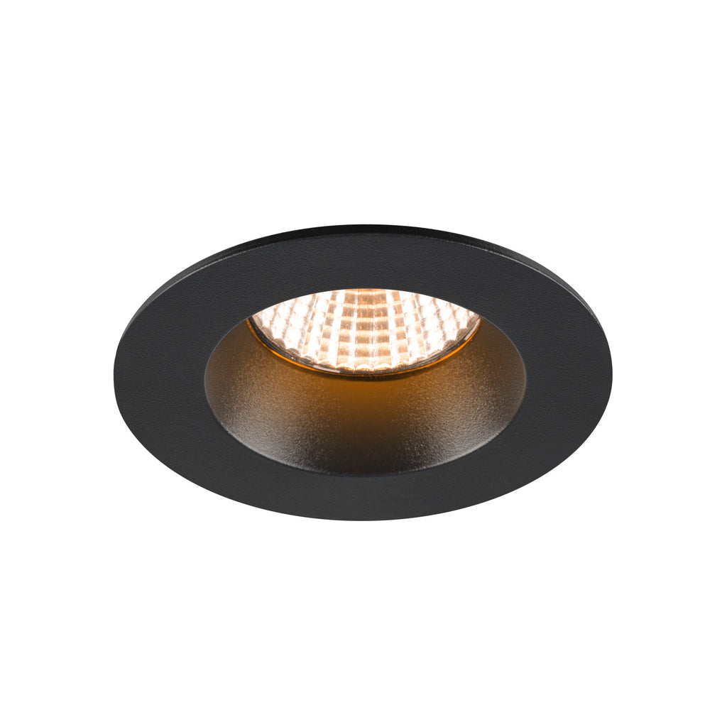 NEW TRIA® 68, Deckeneinbauleuchte, 2700 K, 38°, IP 20 / IP 65, rund, schwarz