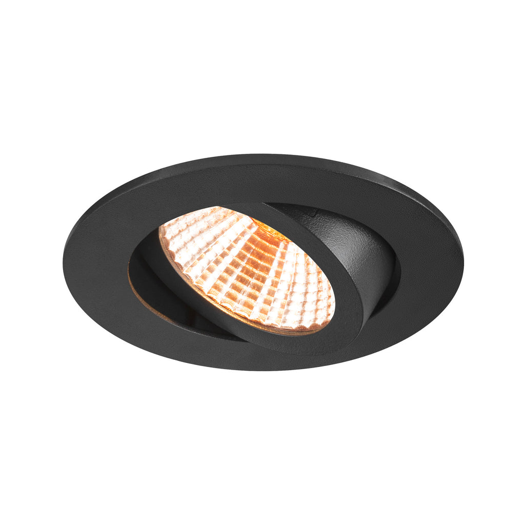 NEW TRIA® 68, Deckeneinbauleuchte, 1800-3000 K, 38°, IP 20, rund, schwarz