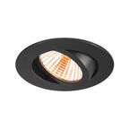 NEW TRIA® 68, Deckeneinbauleuchte, 1800-3000 K, 38°, IP 20, rund, schwarz