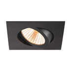 NEW TRIA® 68, Deckeneinbauleuchte, 1800-3000 K, 38°, IP 20, quadratisch, schwarz