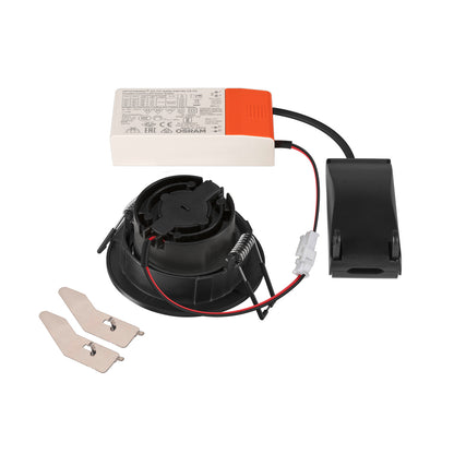 NEW TRIA® UNIVERSAL 68, Deckeneinbauleuchte, 2500/3000/4000 K, 38°, IP 20, rund, schwarz