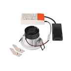 NEW TRIA® UNIVERSAL 68, Deckeneinbauleuchte, 2500/3000/4000 K, 38°, IP 20 / IP 65, rund, weiß