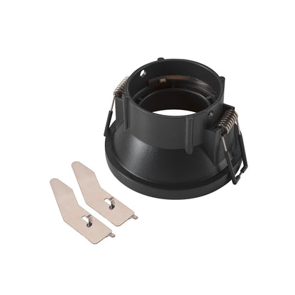 NEW TRIA® 75, Deckeneinbauring, vertieft, Aufsatz, D: 8.2 H: 4.9 cm, IP 20, schwarz