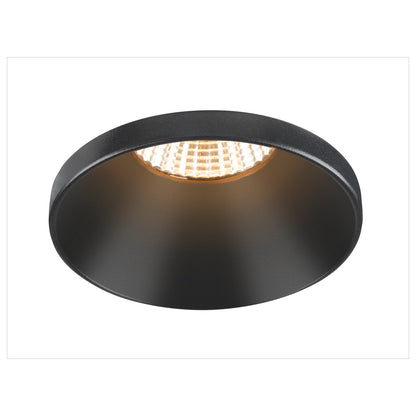 NEW TRIA® 75, Deckeneinbauring, vertieft, Aufsatz, D: 8.2 H: 4.9 cm, IP 20, schwarz