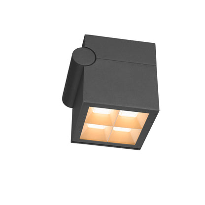 S-CUBE, Wand- und Deckenaufbauleuchte, 2700/3000 K, 15 W, PHASE, 80°, anthrazit
