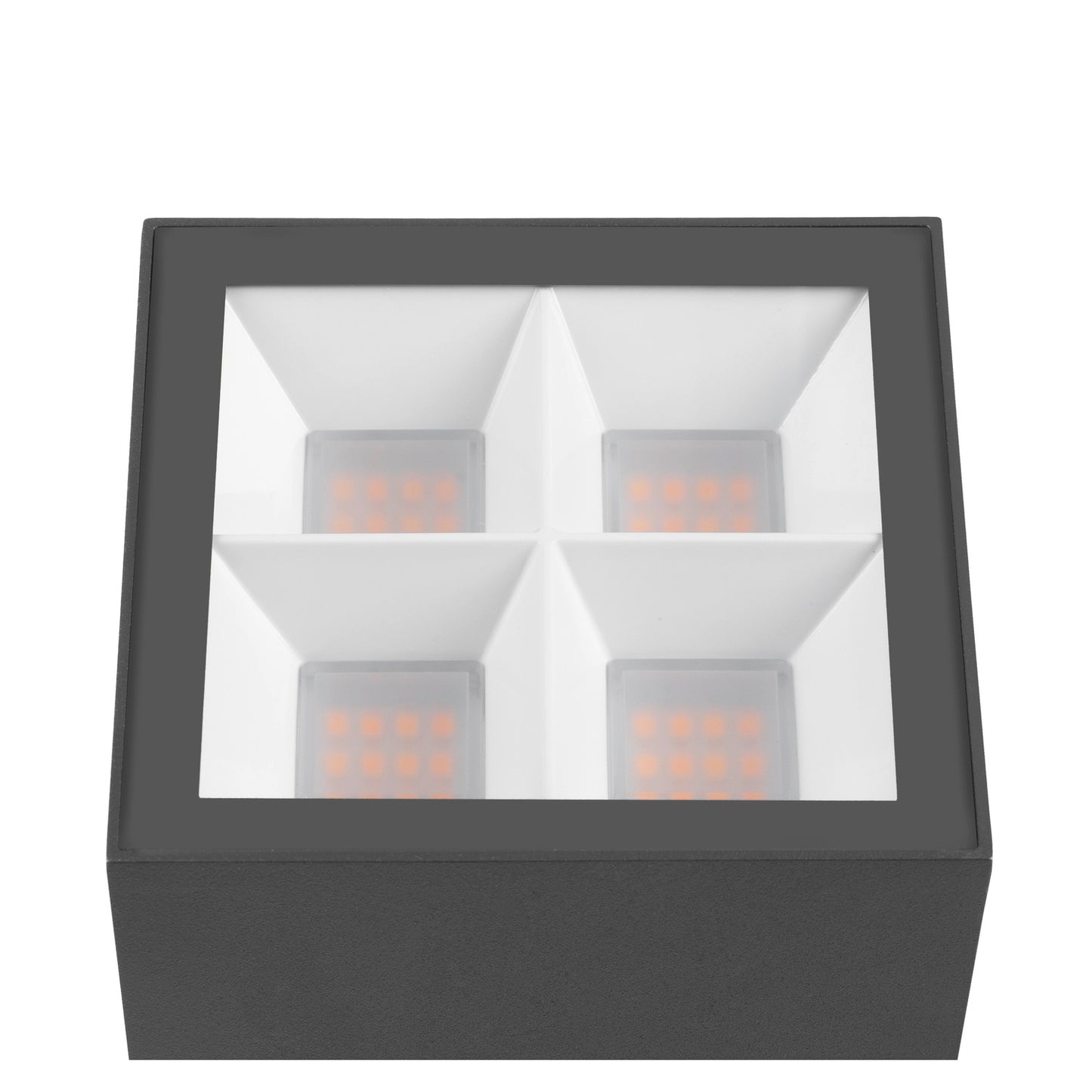 S-CUBE, Wand- und Deckenaufbauleuchte, 2700/3000 K, 15 W, PHASE, 80°, anthrazit