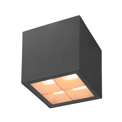 S-CUBE, Deckenaufbauleuchte, 2700/3000 K, 15 W, PHASE, 80°, anthrazit