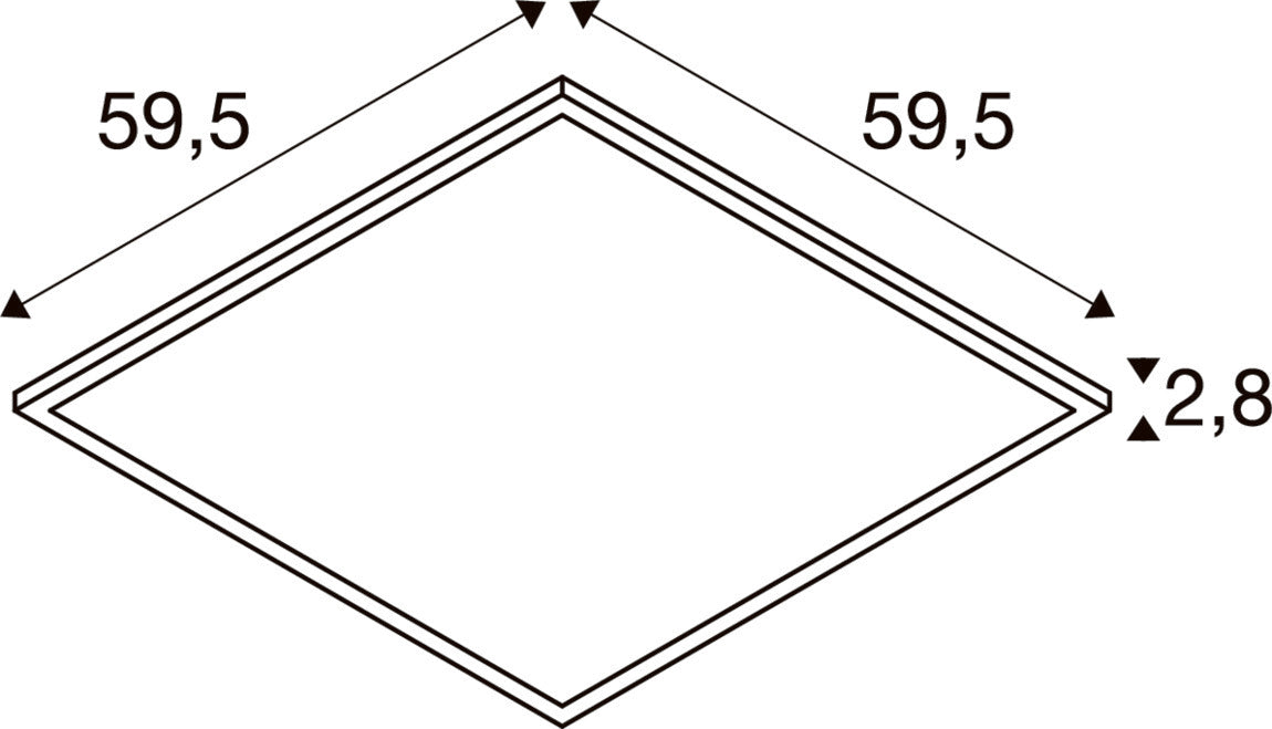 PANEL V DALI 600, 34 W 830/840 UGR