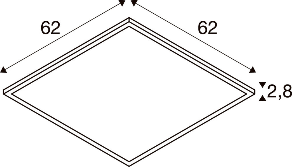 PANEL V DALI 625, 34 W 830/840 UGR