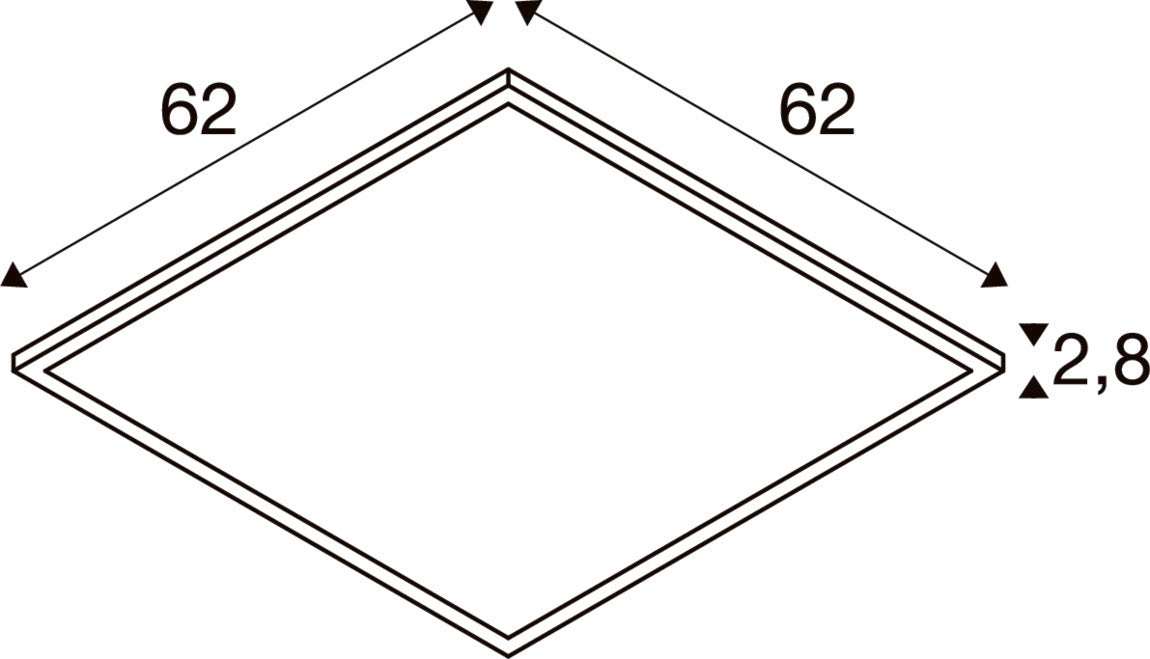 PANEL V DALI 625, 34 W 830/840 UGR