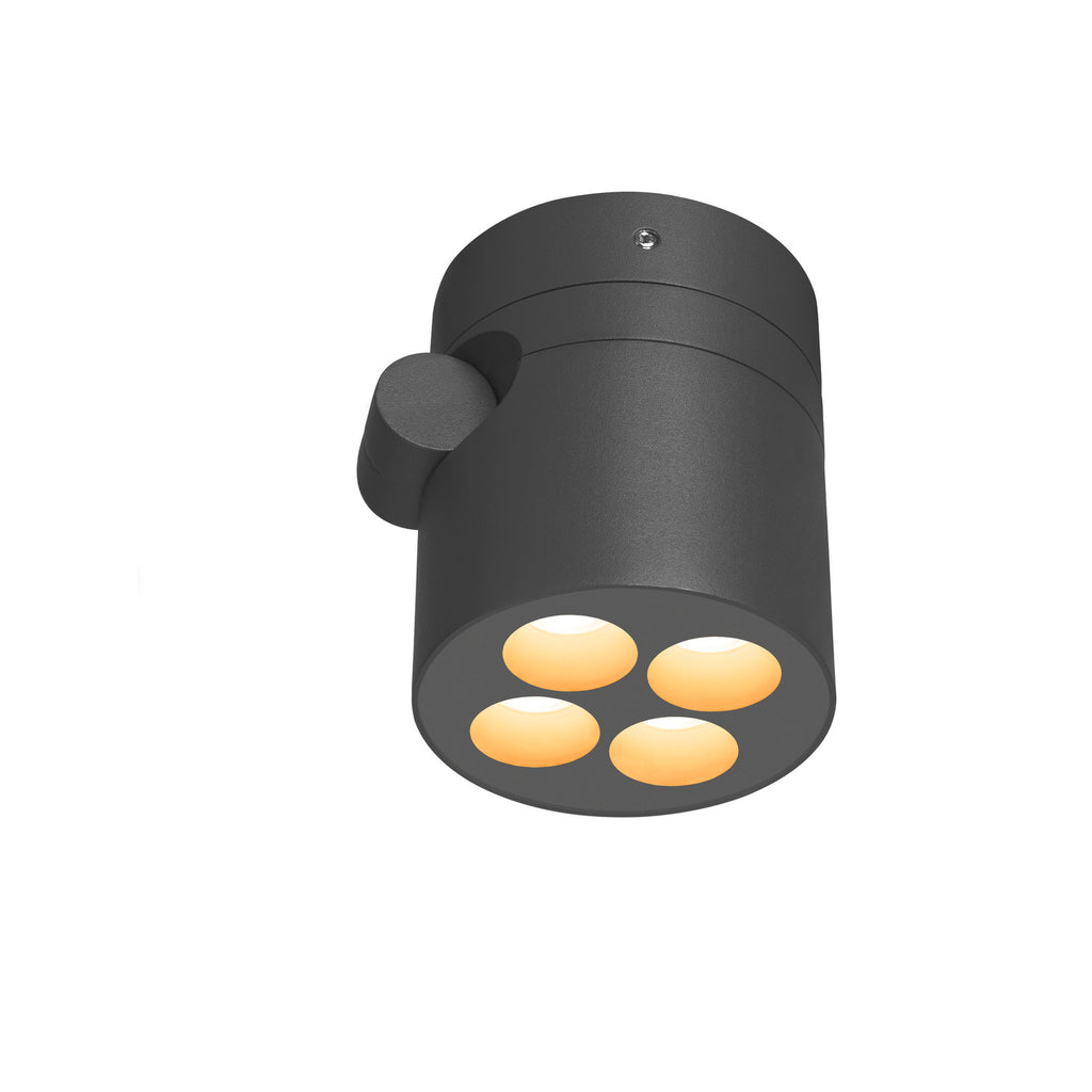 R-CUBE, Wand- und Deckenaufbauleuchte, 2700/3000 K, 15 W, PHASE, 70°, anthrazit