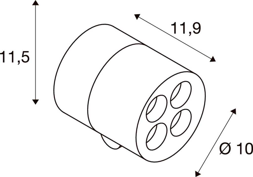 R-CUBE, Wand- und Deckenaufbauleuchte, 2700/3000 K, 15 W, PHASE, 70°, anthrazit