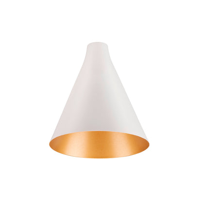 LALU® CONE 15, Leuchtenschirm, Mix&Match, H:17 cm, weiß