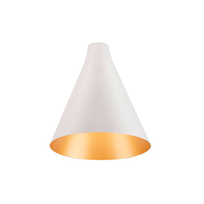 LALU® CONE 15, Leuchtenschirm, Mix&Match, H:17 cm, weiß