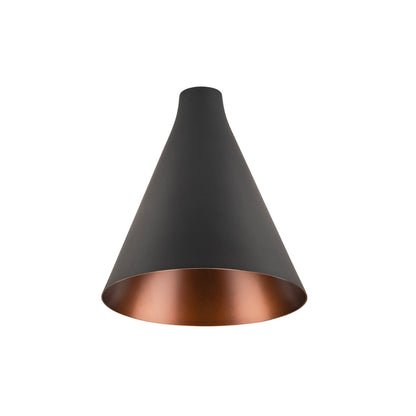 LALU® CONE 15, Leuchtenschirm, Mix&Match, H:17 cm, schwarz