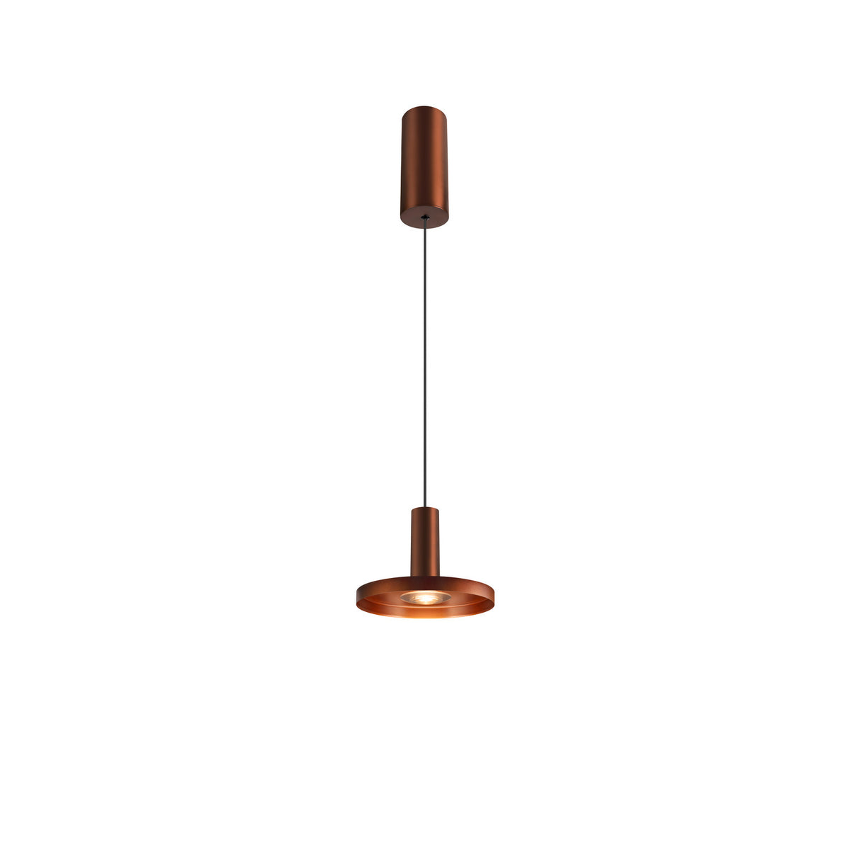 LALU®, Pendelleuchte, Led Base, Mix&Match, 150 cm, 9.5 W, 3000 K, PHASE, bronze