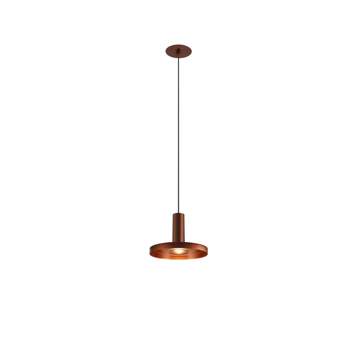 LALU®, Pendelleuchte, Led Base, Einbau, Mix&Match, 150 cm, 9.5 W, 3000 K, PHASE, bronze