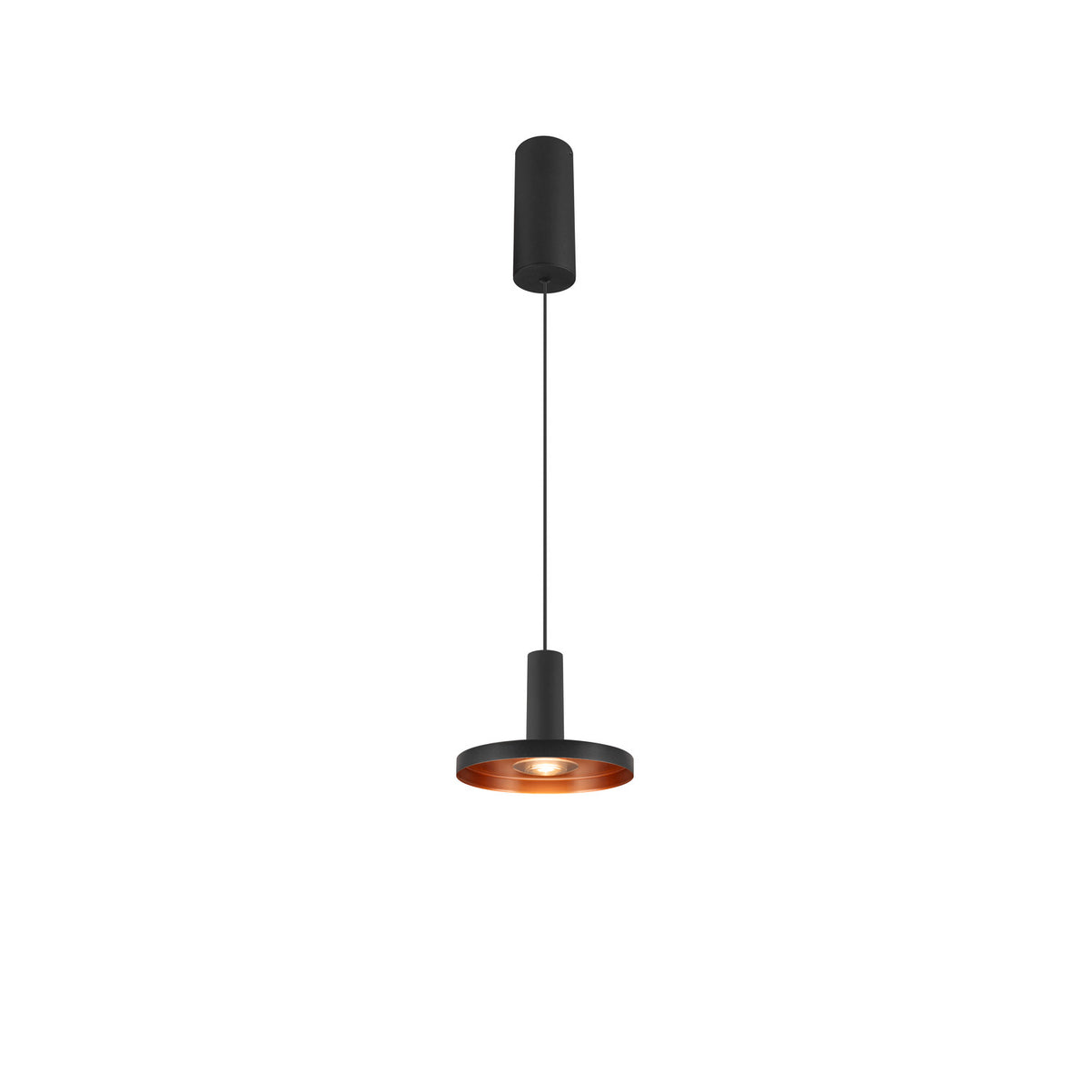 LALU®, Pendelleuchte, Led Base, Mix&Match, 150 cm, 9.5 W, 3000 K, PHASE, schwarz