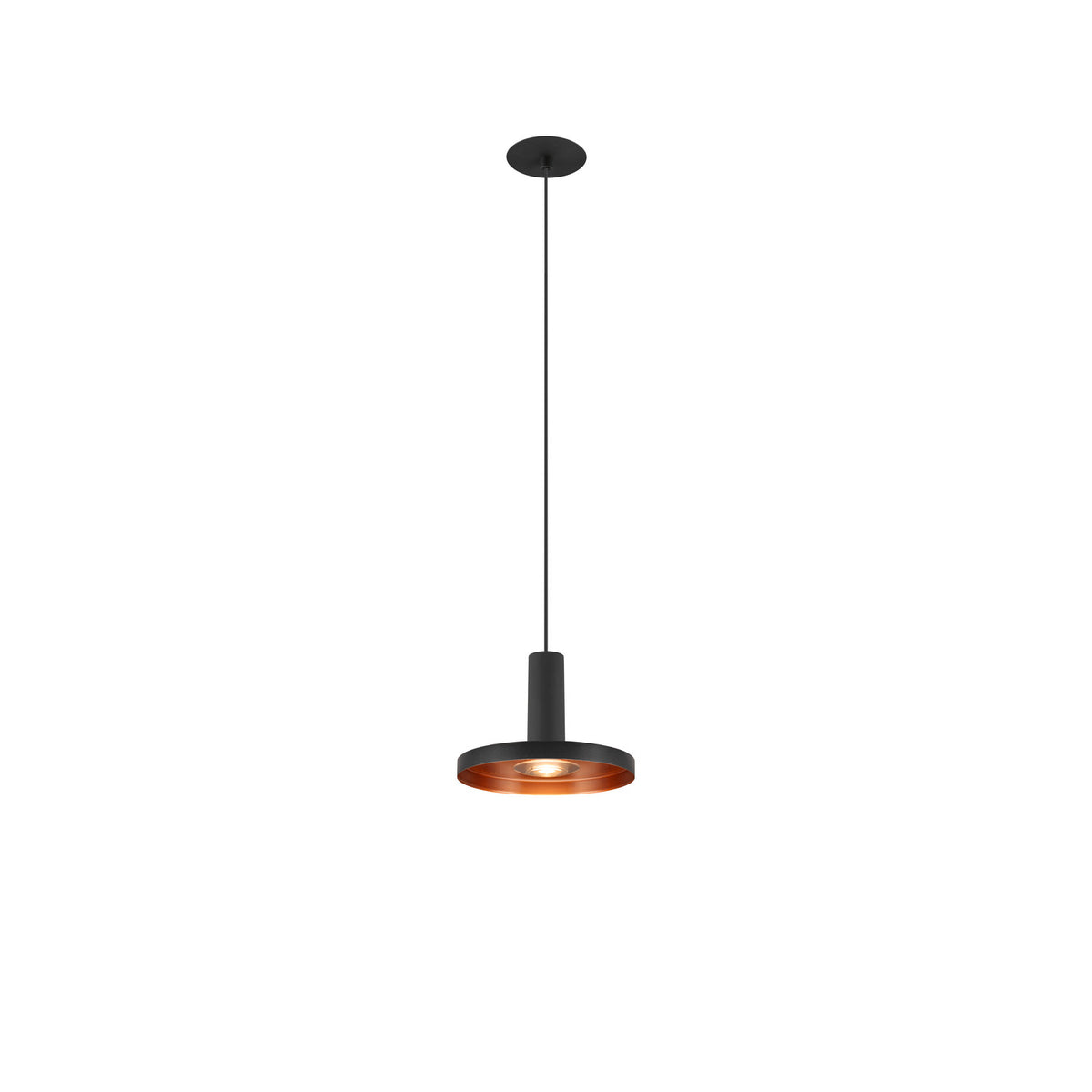 LALU®, Pendelleuchte, Led Base, Einbau, Mix&Match, 150 cm, 9.5 W, 3000 K, PHASE, schwarz