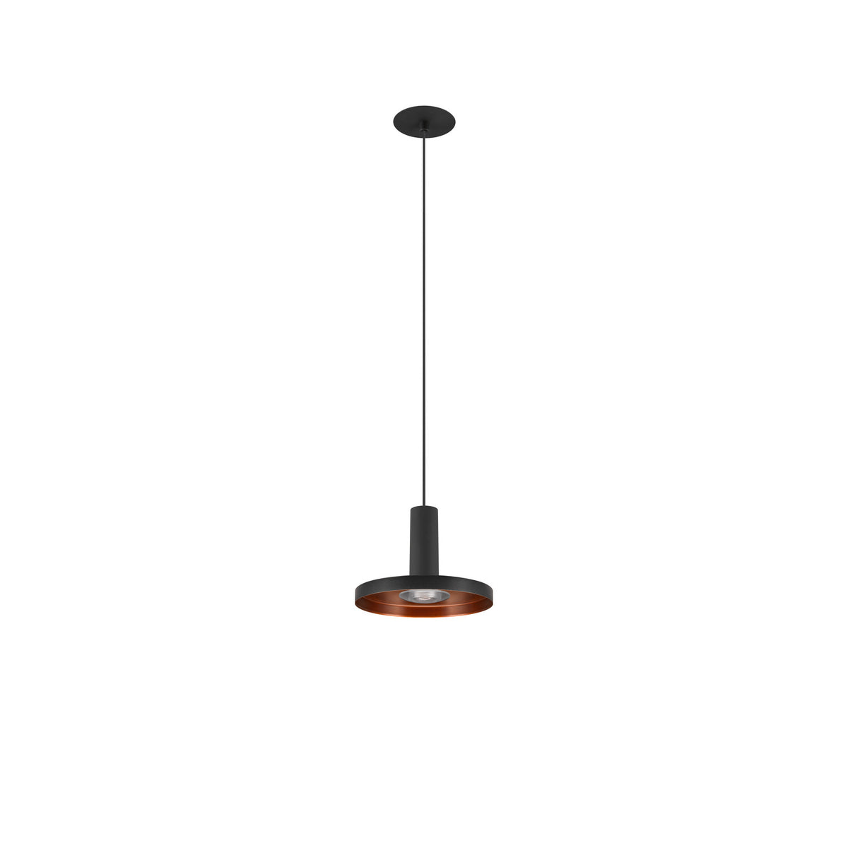 LALU®, Pendelleuchte, Led Base, Einbau, Mix&Match, 150 cm, 9.5 W, 3000 K, PHASE, schwarz