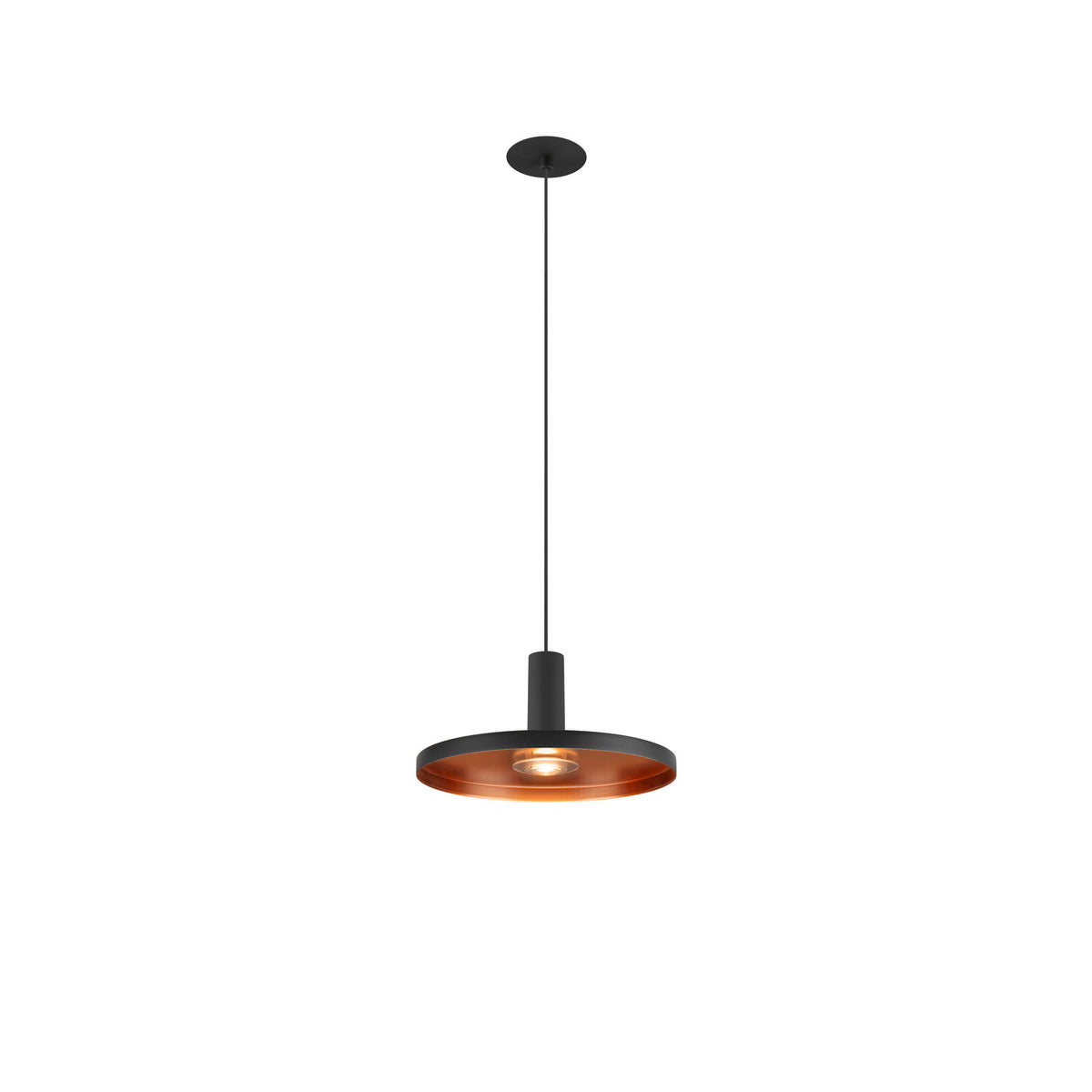 LALU®, Pendelleuchte, Led Base, Einbau, Mix&Match, 150 cm, 9.5 W, 3000 K, PHASE, schwarz