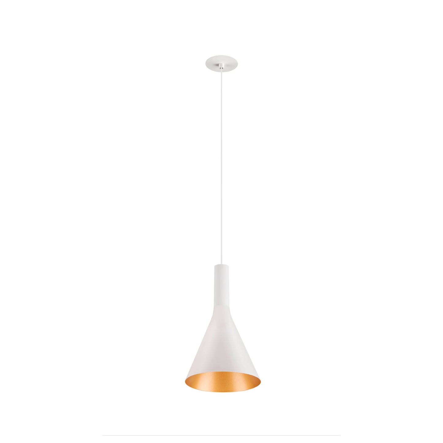 LALU® CONE 15, Leuchtenschirm, Mix&Match, H:17 cm, weiß