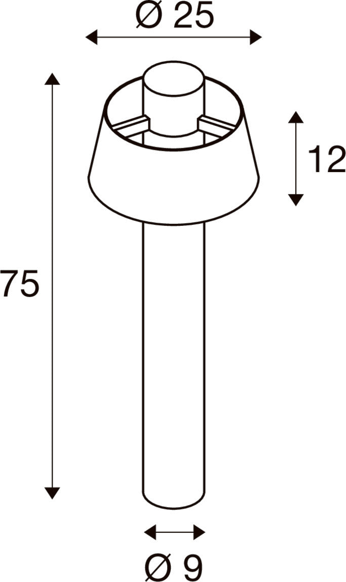 PHOTONI 75, Stehleuchte, E27, 13 W, rost