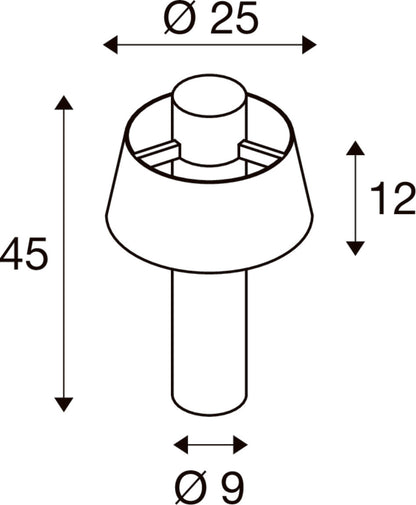 PHOTONI 45, Stehleuchte, E27, 13 W, rost