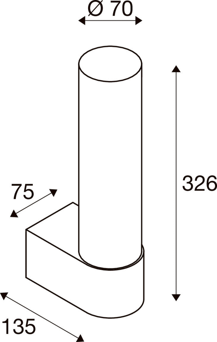 LYGANT single, Wandaufbauleuchte, 3000 K, 8 W, weiß