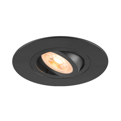 NEW TRIA® 75 XL, Deckeneinbauleuchte, rund, max. 10 W, GU10, schwarz