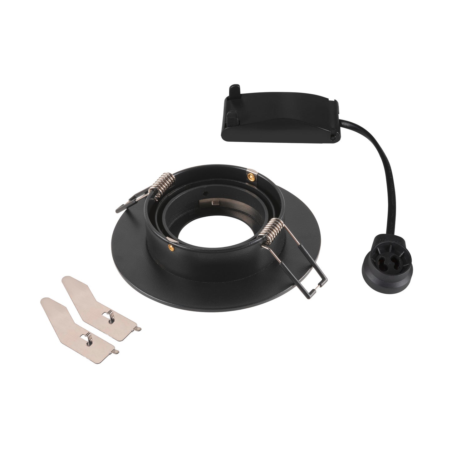 NEW TRIA® 75 XL, Deckeneinbauleuchte, rund, max. 10 W, GU10, schwarz