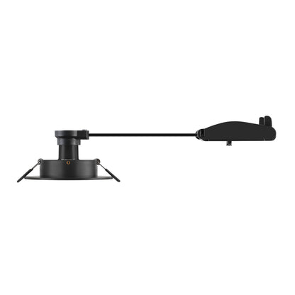 NEW TRIA® 75 XL, Deckeneinbauleuchte, rund, max. 10 W, GU10, schwarz