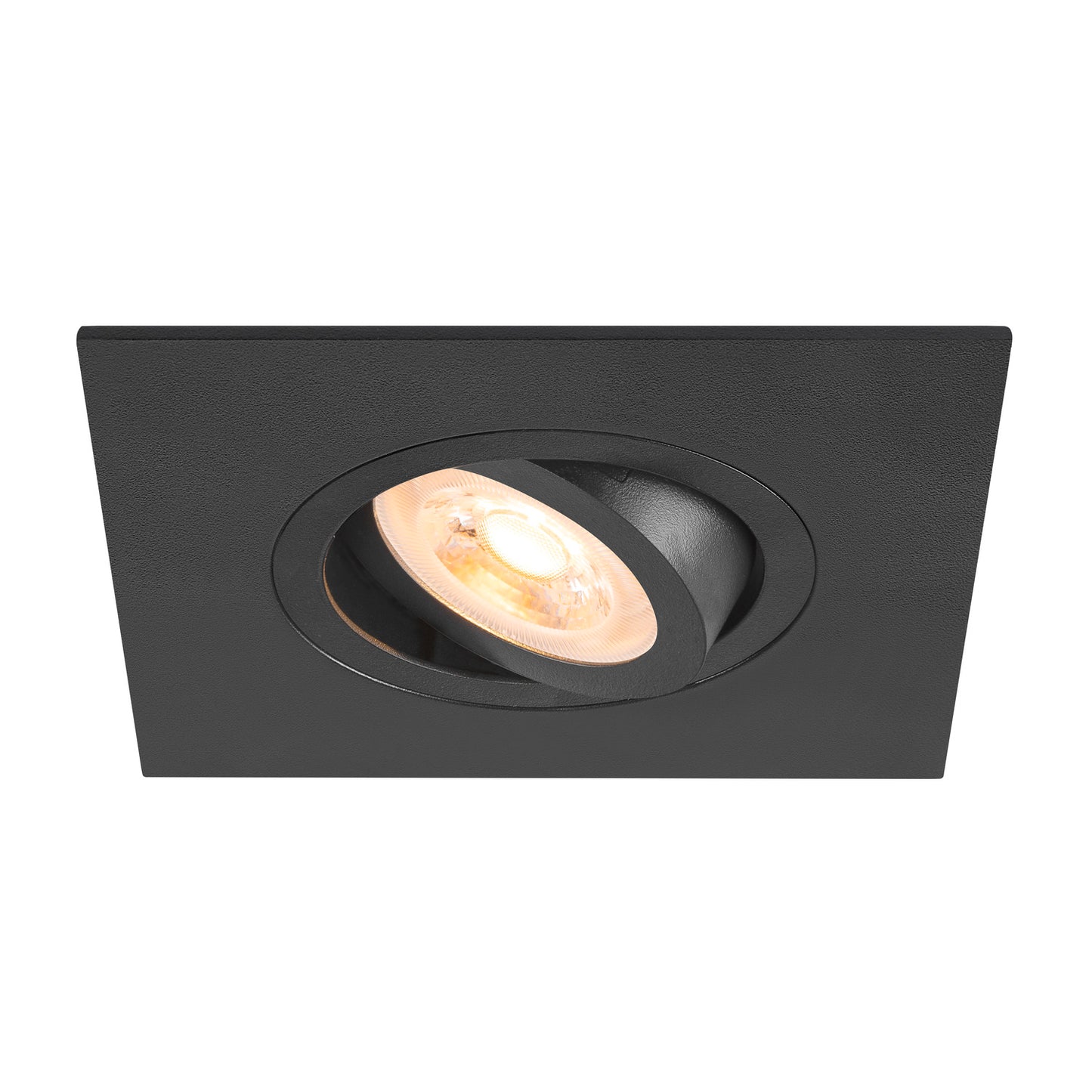 NEW TRIA® 75 XL, Deckeneinbauleuchte, quadratisch, max. 10 W, GU10, schwarz