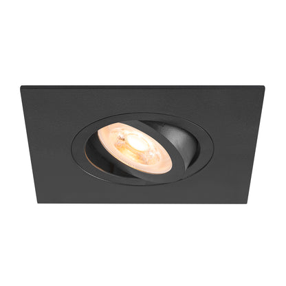 NEW TRIA® 75 XL, Deckeneinbauleuchte, quadratisch, max. 10 W, GU10, schwarz