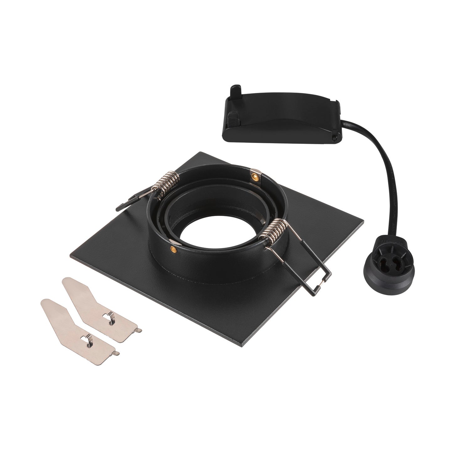 NEW TRIA® 75 XL, Deckeneinbauleuchte, quadratisch, max. 10 W, GU10, schwarz