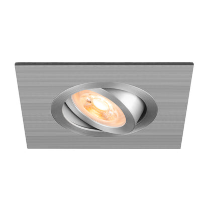 NEW TRIA® 75 XL, Deckeneinbauleuchte, quadratisch, max. 10 W, GU10, aluminium