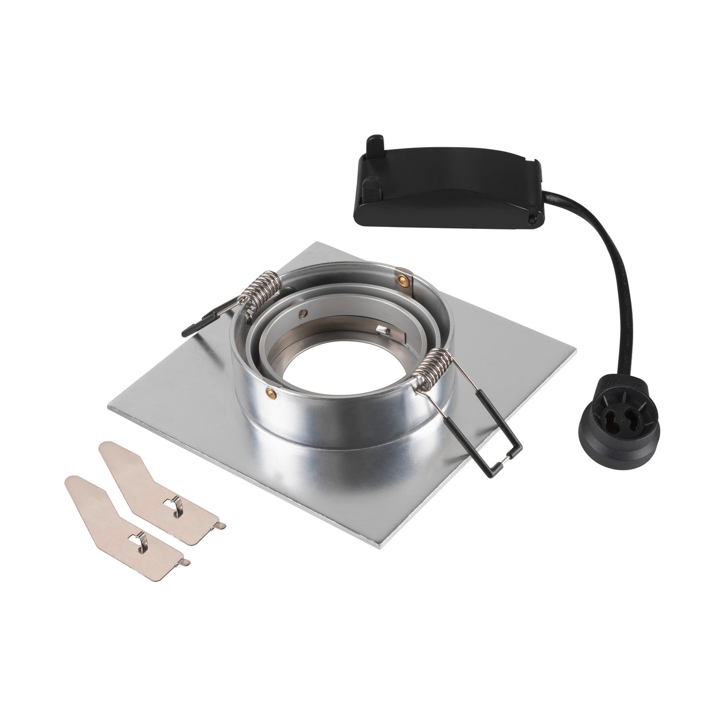 NEW TRIA® 75 XL, Deckeneinbauleuchte, quadratisch, max. 10 W, GU10, aluminium