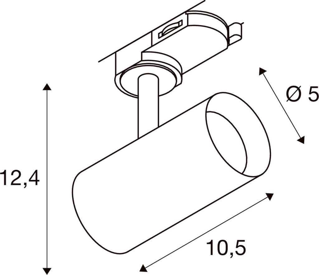 NOBLO® SPOT, 3~ Spot, rund, 4000 K, 6 W, Phasenabschnitt, 32°, weiß