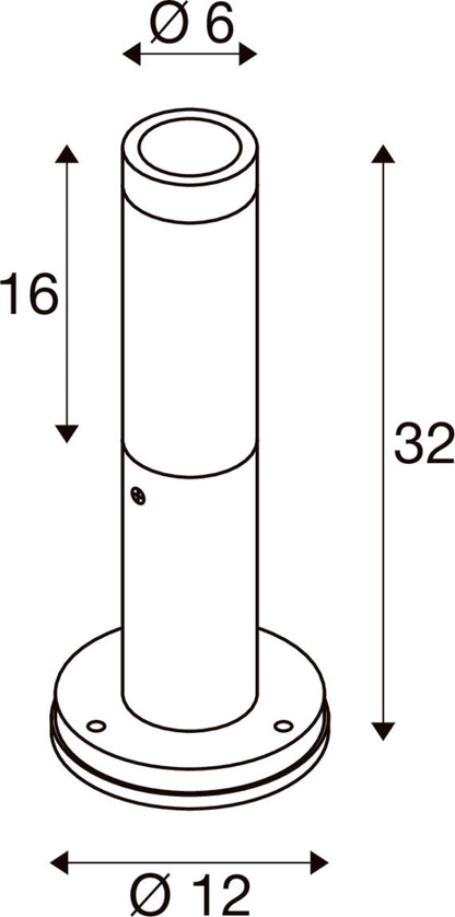 S-TUBE 32, Stehleuchte, GU10, 10 W, schwarz